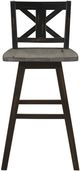 Homelegance® Amsonia Black/Distressed Gray Pub Height Chair-2