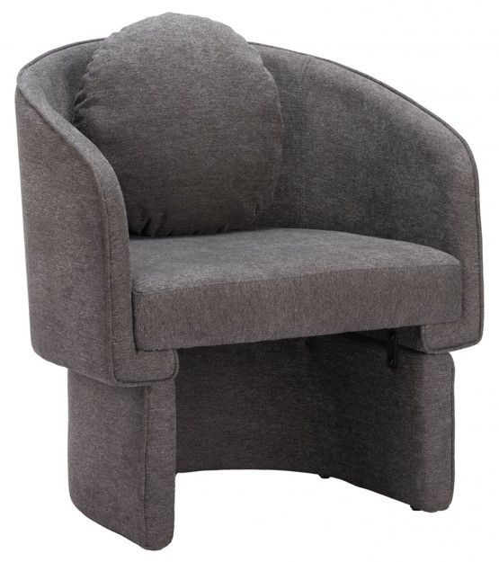 Zuo® Modern Olya Truffle Gray Accent Chair-0