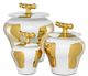 Currey & Company Brill White/Gold Small Jar-1