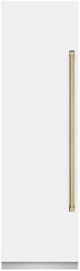 ZLINE Autograph Edition 24 in. 12.4 Cu. Ft. Column Freezer in White Matte with Graphite Gray Interior and Champagne Bronze Accents-0