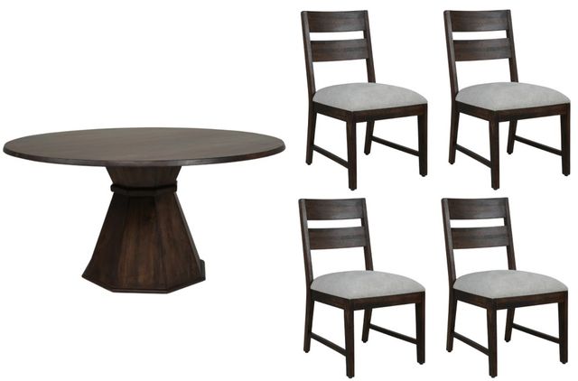 Parker House® Portico 5-Piece Gray/Hazelnut Dining Table Set-0