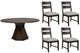 Parker House® Portico 5-Piece Gray/Hazelnut Dining Set-0