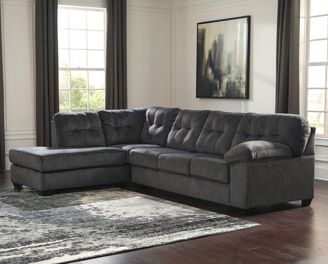 Signature Design by Ashley® Accrington 2-Piece Granite Left-Arm Facing Sofa Sectional and Chaise-1