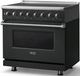Viking® 5 Series 36" Antique Bronze Pro Style Induction Range with Polished Chrome Trim-2