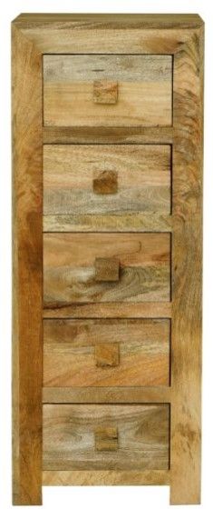 Jaipur Furniture Dakota Light Brown 5-Drawer Chest-1