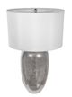 A & B Home Chrome/White 18" Table Lamp-1