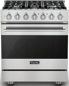 Viking® 3 Series 30" Stainless Steel Freestanding Natural Gas Range