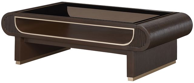 Michael Amini® West Kensington Medium Espresso Cocktail Table-4