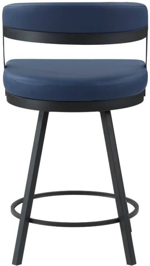 Homelegance® Crowley Blue Counter Swivel Chair-3