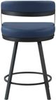 Homelegance® Crowley Blue Counter Swivel Chair-3