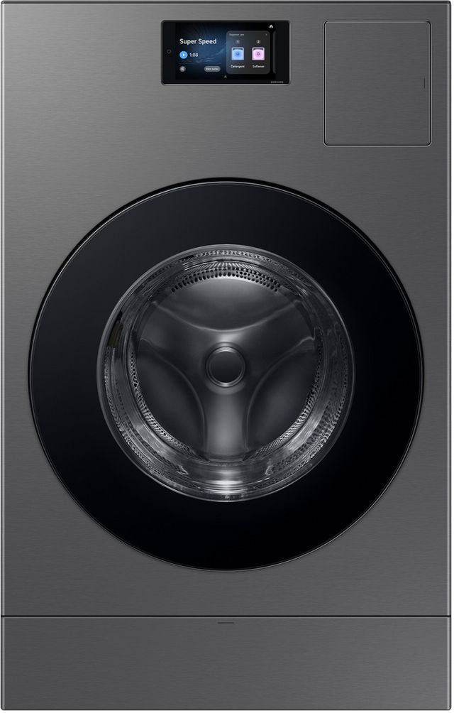 Samsung Bespoke 5.3 Cu. Ft. Dark Steel AI Laundry Combo-0