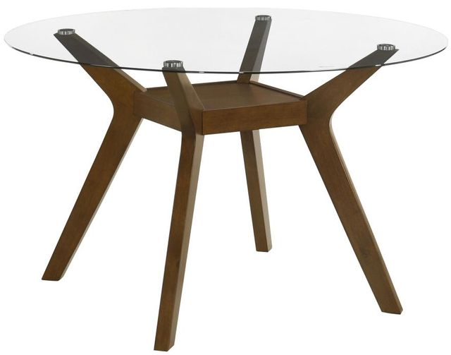 Coaster® Paxton 5-Piece Brown/Teal Blue Dining Table Set-2