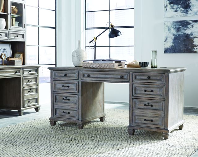 Magnussen Home® Lancaster Dovetail Grey Door Credenza-2