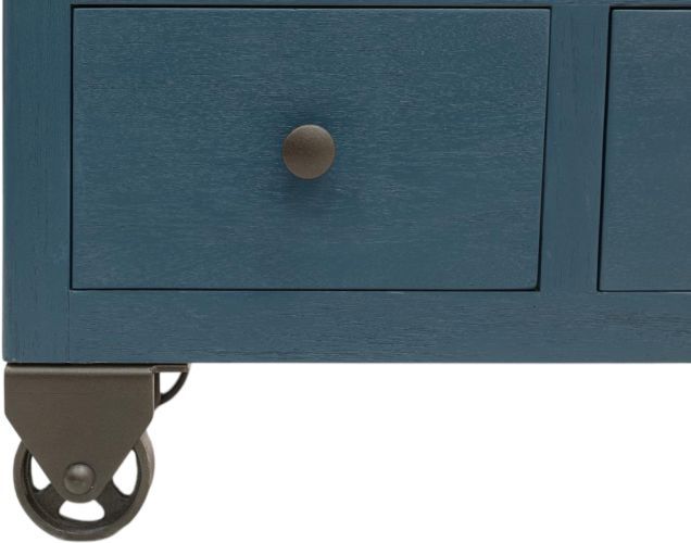 International Furniture Direct Oslo Blue Console-2