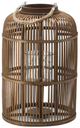 A & B Home Brown Bamboo Lantern-1