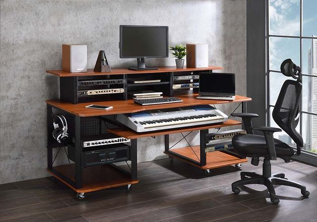 ACME Furniture Megara Black/Cherry Music Desk-1