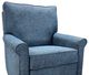 Luke Home Clayton Hampstead Navy Manual Rocker Reclining Chair-1