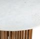 Crestview Collection Sullivan White Dining Table with Brown Base-2