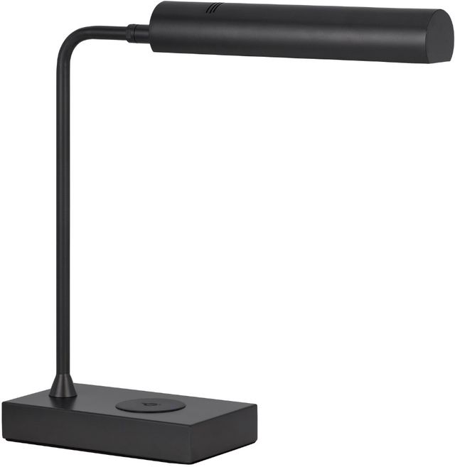 Cal® Lighting & Accessories Delray Charcoal Grey Desk Lamp-0