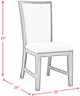 Elements International Grady Black Slat Back Dining Side Chair-3