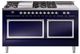 Ilve® Nostalgie II Noblesse 60'' Midnight Blue Pro Style Dual Fuel Range with Chrome Trim-0