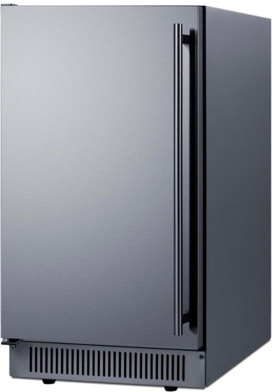 Summit® 18” 60 lb Stainless Steel ADA Compliant Outdoor Icemaker-2
