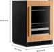 KitchenAid® 24" 4.8 Cu. Ft. Panel Ready Undercounter Beverage Centre-4