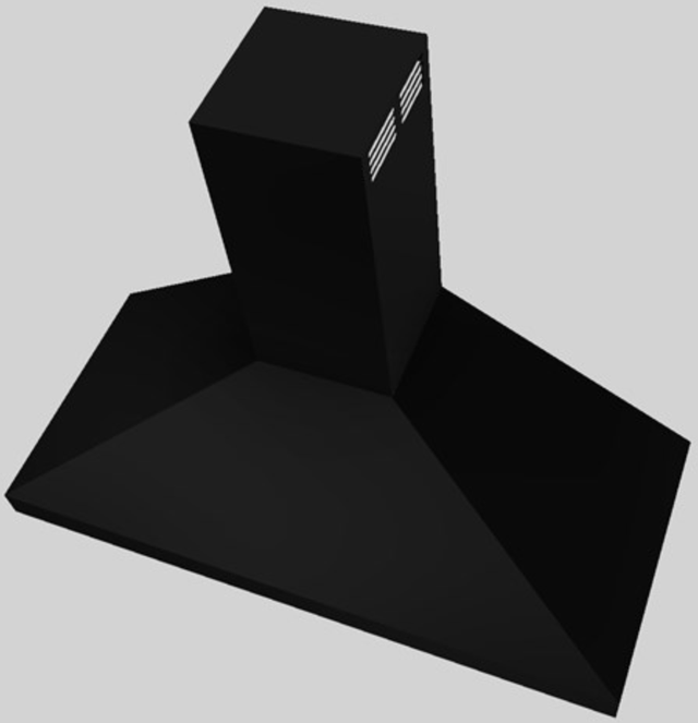 Vent-A-Hood® 48" Black Wall Mounted Range Hood-3