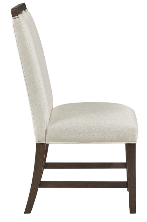 Homelegance® Clara Beige/Brown Side Chair-3