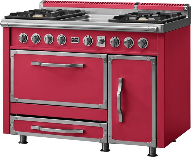 Viking® Tuscany 48" Valentine Pro Style Dual Fuel Range with Griddle-2