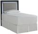 Signature Design by Ashley® Raechalla Black/Gray Youth Twin Upholstered Panel Headboard-2