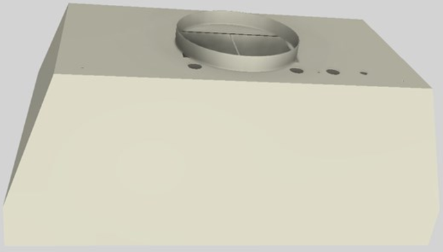 Vent-A-Hood® 30" Biscuit Wall Mounted Liner Insert-4