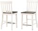 Steve Silver Co. Joanna 2-Piece Brown/White Counter Stool Set-0