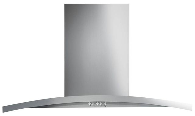 GE® 36" Stainless Steel Island Mount Chimney Range Hood-0