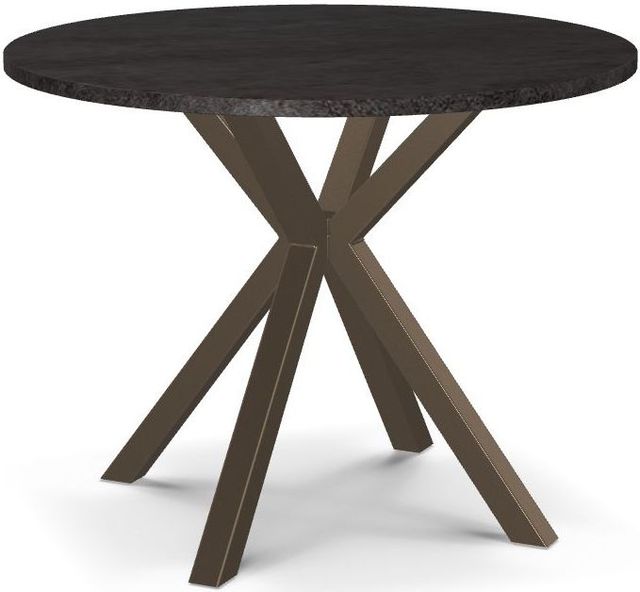 Amisco Customizable Asterisk 39" Round Table with Starburst Stand-0