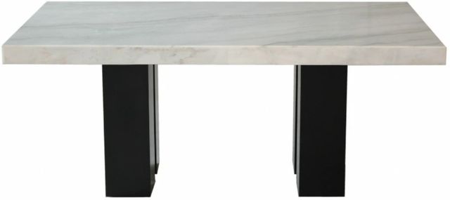 Steve Silver Co. Camila 5-Piece Blue/Ebony/White Marble Dining Set-2