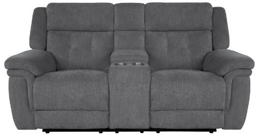 Parker House® Richland Bristol Gray Power Reclining Console Loveseat-2