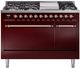 Ilve® Nostalgie II Series 48" Burgundy Pro Style Dual Fuel Range-0