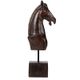 A & B Home Black/Brown Horse Bust Accent-1