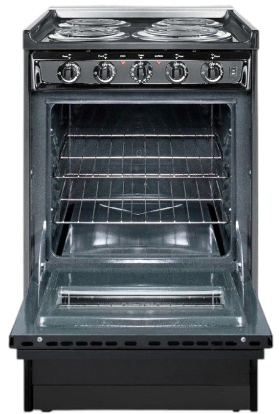Summit® 20" Black Slide-In Electric Range-1