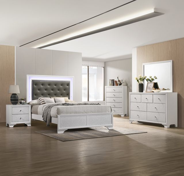 Crown Mark Lyssa Frost Nightstand-1