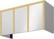 Zephyr Designer Collection 48'' x 18'' Satin Gold Duct Cover Banding Kit-0