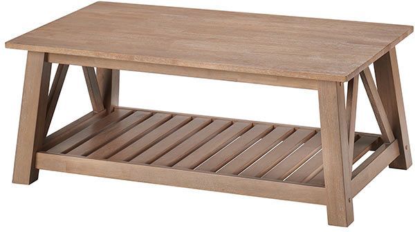 Winners Only® Riverside Burlap Coffee Table-0