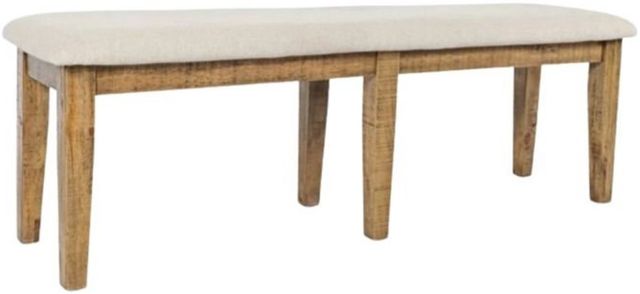 Jofran Inc. Telluride Beige/Gold Dining Bench-0
