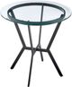 Armen Living Naomi Glass Top Bar Table with Black Metal Base -0