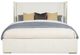 Century® Cadence Off-White King Upholstered Wing Panel Bed -1