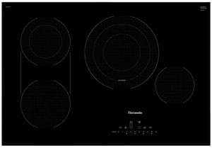 Front view of the Thermador® Masterpiece® Series 30" Black Electric Cooktop
