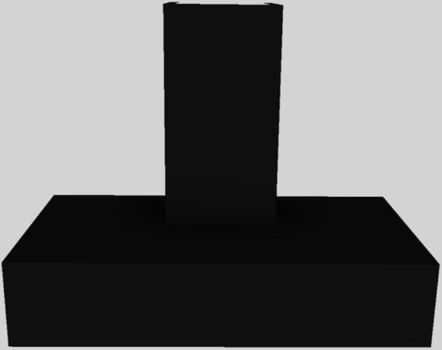 Vent-A-Hood® 42" Black Contemporary Wall Mounted Range Hood-0