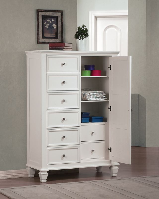 Coaster® Sandy Beach White Door Dresser-1