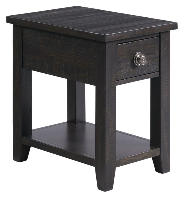 Elements International Kendyl Espresso Occasional Chairside Table-0